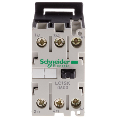 Schneider Electric LC1S Series Contactor, 24 V ac Coil, 2-Pole, 6 A, 2NO, 690 V ac