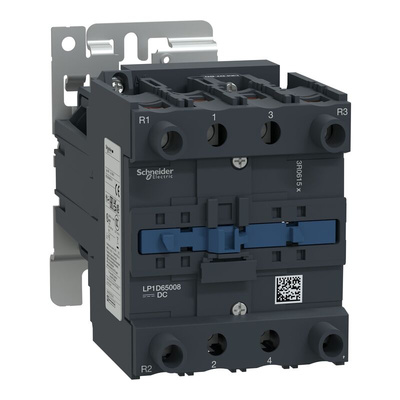 Schneider Electric LP1D Series Contactor, 24 V dc Coil, 4-Pole, 80 A, 2NO + 2NC, 690 V ac/dc