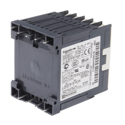 Schneider Electric LP1K Series Contactor, 24 V dc Coil, 3-Pole, 9 A, 3NO, 690 V ac