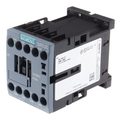 Siemens 3RH2 Series Contactor, 110 V ac Coil, 4-Pole, 10 A, 3NO + 1NC, 690 V ac