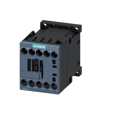 Siemens 3RH2 Series Contactor, 110 V ac Coil, 4-Pole, 10 A, 4NO, 690 V ac