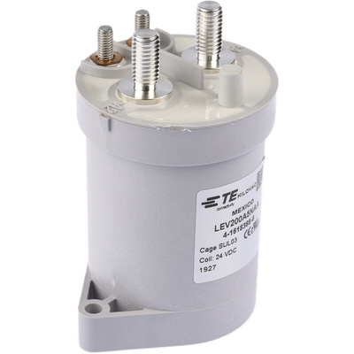 TE Connectivity LEV200 Series Contactor, 24 V dc Coil, 1-Pole, 500 A, 1NO