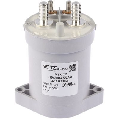 TE Connectivity LEV200 Series Contactor, 24 V dc Coil, 1-Pole, 500 A, 1NO