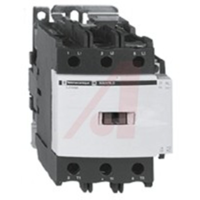Schneider Electric LC1D Series Contactor, 24 V ac Coil, 3-Pole, 80 A, 37 kW, 3NO, 600 V ac