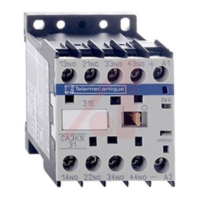 Schneider Electric DIN Rail Power Relay, 12V dc Coil, 10A Switching Current, DPDT