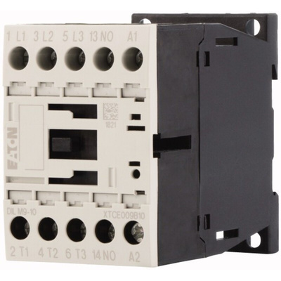 Eaton Contactor, 24 V ac Coil, 3-Pole, 9 A, 4 kW, 3NO, 400 V ac