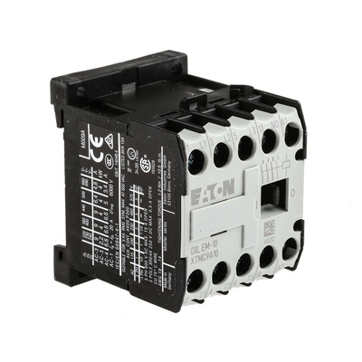 Eaton Contactor, 24 V ac Coil, 3-Pole, 9 A, 4 kW, 3NO, 690 V ac