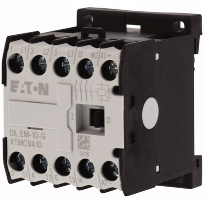 Eaton Contactor, 24 V ac Coil, 3-Pole, 9 A, 4 kW, 3NO, 690 V ac