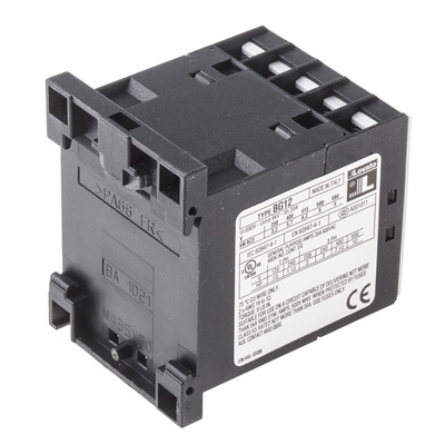 Lovato BG Series Contactor, 24 V dc Coil, 3-Pole, 12 A, 5.5 kW, 3NO + 1NO, 600 V ac