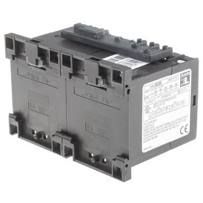 Lovato BG Series Reversing Contactor, 24 V ac Coil, 3-Pole, 9 A, 4 kW, 3NO + 1NO, 600 V ac