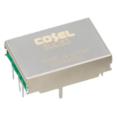 Cosel DC-DC Converter, 15V dc/ 200mA Output, 18 → 36 V dc Input, 3W, Through Hole, +85°C Max Temp -40°C Min Temp
