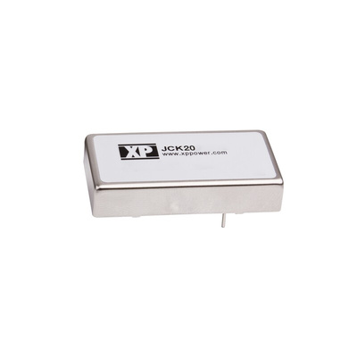 XP Power JCK DC-DC Converter, ±12V dc/ ±835mA Output, 18 → 36 V dc Input, 20W, Through Hole, +100°C Max Temp