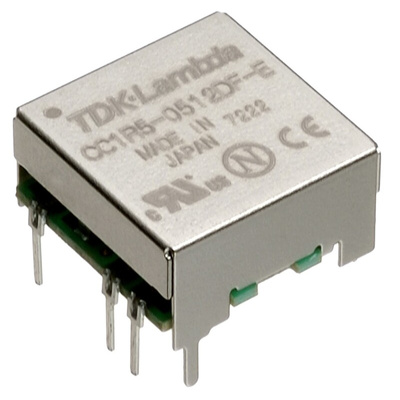 TDK-Lambda CC-E DC-DC Converter, 5V dc/ 300mA Output, 4.5 → 9 V dc Input, 1.5W, Through Hole, +85°C Max Temp