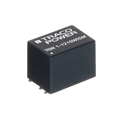 TRACOPOWER TDN 1WISM DC-DC Converter, ±5V dc/ ±100mA Output, 4.5 → 18 V dc Input, 1W, Surface Mount, +90°C Max