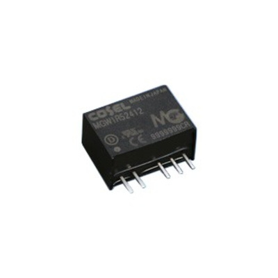 Cosel MGF DC-DC Converter, ±15V dc/ 100mA Output, 9 → 36 V dc Input, 3W, PCB Mount, +85°C Max Temp -40°C Min Temp