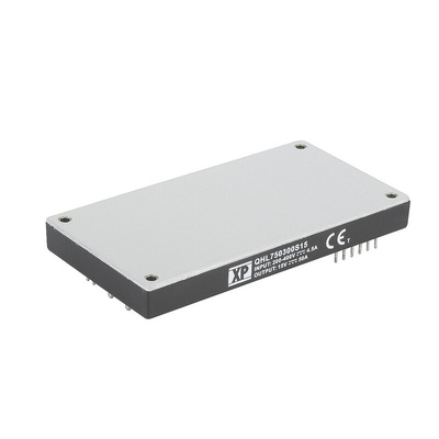 XP Power QHL750 DC-DC Converter, 15V dc/ 50A Output, 200 → 425 V dc Input, 750W, Through Hole, +85°C Max Temp