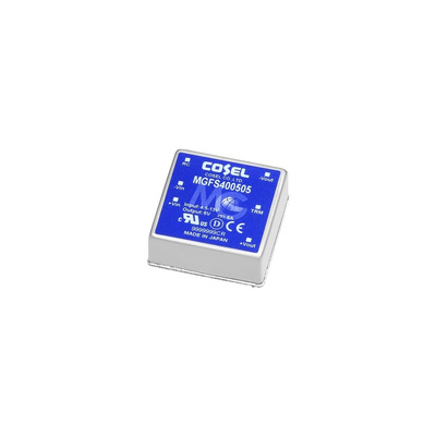 Cosel MGFS40 DC-DC Converter, 3.3V dc/ 10A Output, 18 → 76 V dc Input, 33W, PCB Mount, +85°C Max Temp -40°C Min