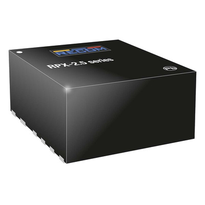 Recom RPX-2.5 DC-DC Converter, 1.2 → 6V dc/ 2.5A Output, 4.5 → 28 V dc Input, 12.5W, Surface Mount, +85°C