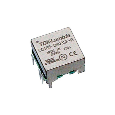 TDK-Lambda CC-E DC-DC Converter, 5V dc/ 0.3A Output, 4.5, 9.0 V dc Input, 1.5W, Through Hole, +85°C Max Temp -40°C Min