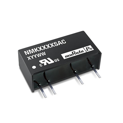 Murata Power Solutions NMK DC-DC Converter, 5V dc/ 400mA Output, 10.8 → 13.2 V dc Input, 2W, Through Hole, +85°C