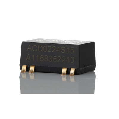 TRACOPOWER TDR 2SM DC-DC Converter, 15V dc/ 134mA Output, 18 → 36 V dc Input, 2W, Surface Mount, +85°C Max Temp