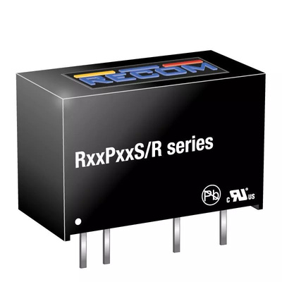 Recom RxxPxx/R DC-DC Converter, 12V dc/ 84mA Output, 10.8 → 13.2 V dc Input, 1W, Through Hole, +85°C Max Temp
