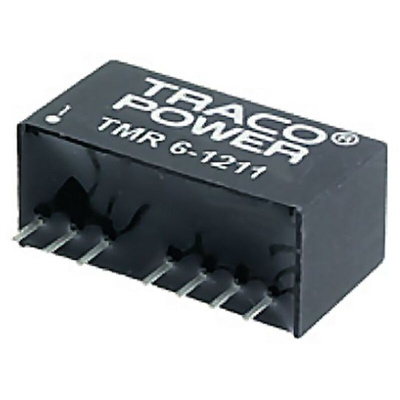TRACOPOWER TMR 6 DC-DC Converter, 15V dc/ 400mA Output, 9 → 18 V dc Input, 6W, Through Hole, +70°C Max Temp