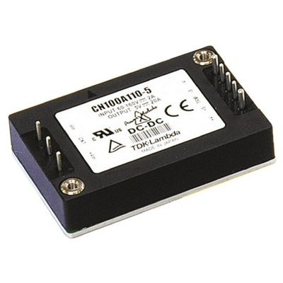 TDK-Lambda DC-DC Converter, 24V dc/ 4.2A Output, 60 → 160 V dc Input, 100.8W, Through Hole, +100°C Max Temp