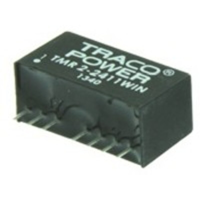 TRACOPOWER TMR 2WIN DC-DC Converter, 15V dc/ 134mA Output, 18 → 75 V dc Input, 2W, Through Hole, +90°C Max Temp