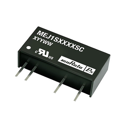 Murata Power Solutions MEJ1 DC-DC Converter, 15V dc/ 66mA Output, 10.8 → 13.2 V dc Input, 1W, Through Hole,