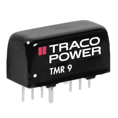 TRACOPOWER TMR 9 DC-DC Converter, 15V dc/ 600mA Output, 18 → 36 V dc Input, 9W, Through Hole, +85°C Max Temp
