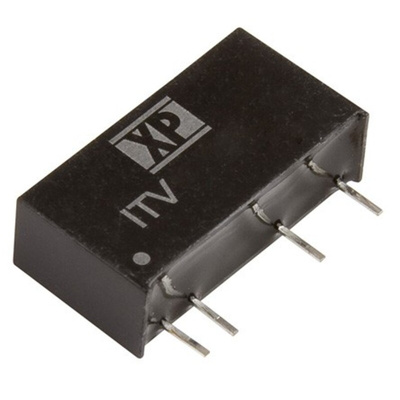 XP Power ITV DC-DC Converter, ±12V dc/ ±41.6mA Output, 10.8 → 13.2 V dc Input, 1W, Through Hole, +105°C Max Temp