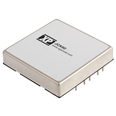 XP Power JCK DC-DC Converter, 12V dc/ 5A Output, 36 → 75 V dc Input, 60W, Through Hole, +85°C Max Temp -40°C Min