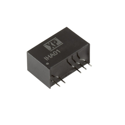 XP Power IHA01 DC-DC Converter, -9V dc/ -55mA Output, 4.5 → 5.5 V dc Input, 1W, Through Hole, +85°C Max Temp