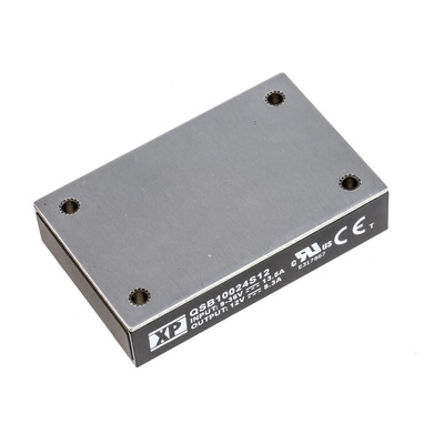 XP Power QSB100 DC-DC Converter, 12V dc/ 8.3A Output, 9 → 36 V dc Input, 100W, PCB Mount, +100°C Max Temp -40°C