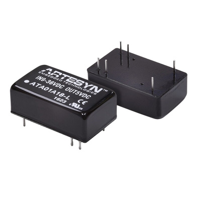 Artesyn Embedded Technologies ATA DC-DC Converter, 12V dc/ 500mA Output, 9 → 36 V dc Input, 6W, Through Hole,