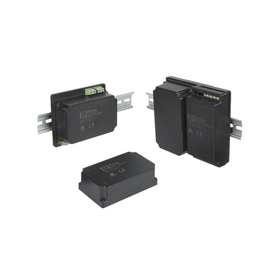 XP Power JVA40 DC-DC Converter, 15V dc/ 2.67A Output, 200 → 1500 V dc Input, 40W, DIN Rail Mount, +70°C Max Temp