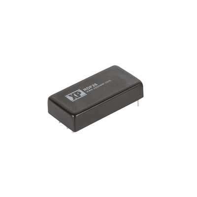 XP Power RDF25 DC-DC Converter, 5V dc/ 5A Output, 16 → 160 V dc Input, 25W, Through Hole, +100°C Max Temp -40°C