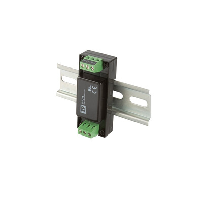XP Power DTJ15 DC-DC Converter, 5V dc/ 3A Output, 9 → 36 V dc Input, 15W, DIN Rail Mount, +100°C Max Temp -40°C