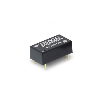 TRACOPOWER THI 2M DC-DC Converter, 12V dc/ 165mA Output, 10.8 → 13.2 V dc Input, 2W, Through Hole, +71°C Max