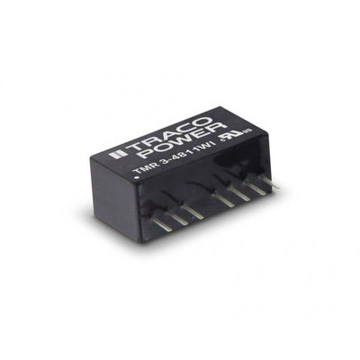 TRACOPOWER TMR 3WI DC-DC Converter, -5V dc/ 300mA Output, 4.5 → 18 V dc Input, 3W, Through Hole, +85°C Max Temp