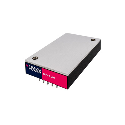 TRACOPOWER TEP 40UIR DC-DC Converter, 5V dc/ 8A Output, 9 → 75 V dc Input, 40W, Through Hole, +85°C Max Temp