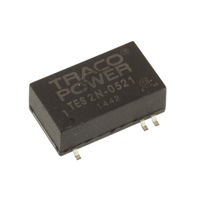 TRACOPOWER TES 2N DC-DC Converter, ±5V dc/ ±200mA Output, 4.5 → 9 V dc Input, 2W, Surface Mount, +85°C Max Temp