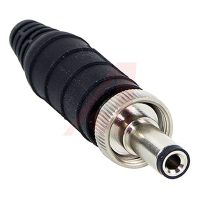 Switchcraft, 761KS DC Plug Rated At 5.0A, Cable Mount, length 57.1mm, Tin, IP68