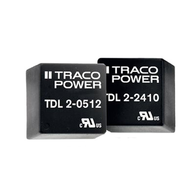 TRACOPOWER TDL 2 DC-DC Converter, 3.3V dc/ 400mA Output, 9 → 18 V dc Input, 2W, Through Hole, +80°C Max Temp