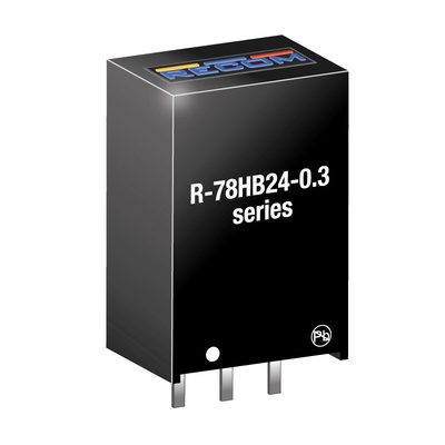 Recom Switching Regulator, Through Hole, 24V dc Output Voltage, 36 → 72V dc Input Voltage, 300mA Output Current,