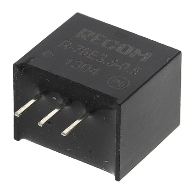 Recom Switching Regulator, Through Hole, 9V dc Output Voltage, 12 → 28V dc Input Voltage, 500mA Output Current,