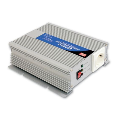 MEAN WELL Modified Sine Wave 600W Power Inverter, 12V dc Input, 230V ac Output