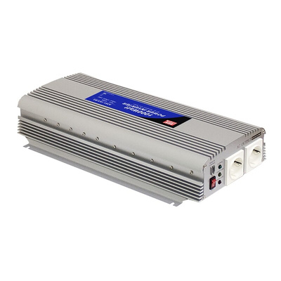 MEAN WELL Modified Sine Wave 1500W Power Inverter, 24V dc Input, 230V ac Output