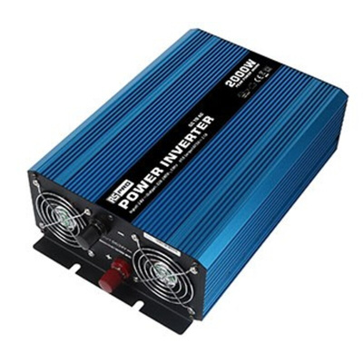 RS PRO Pure Sine Wave 2000W Power Inverter, 24V Input, 230V Output
